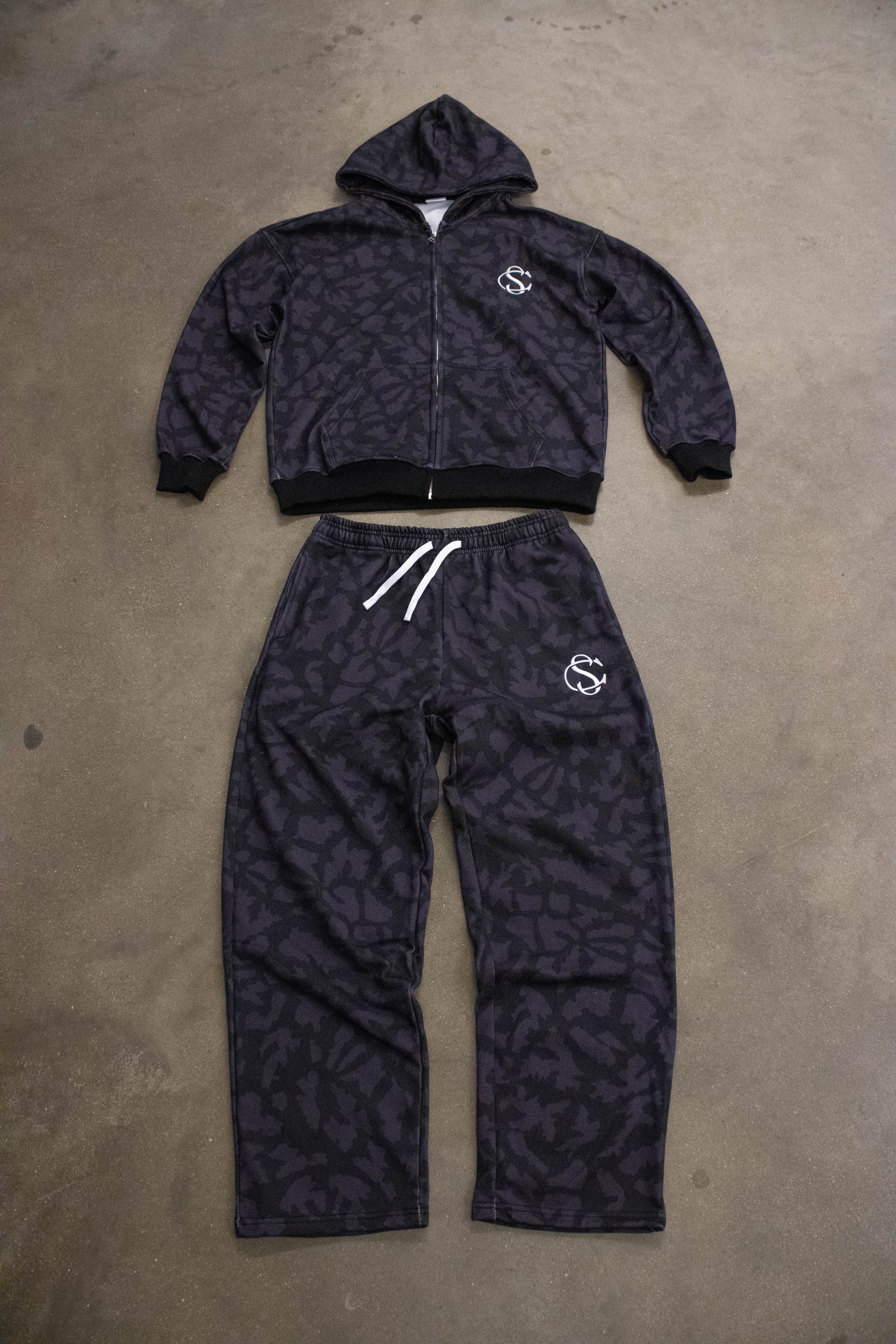 Purple Giraffe Tracksuit Hoodie