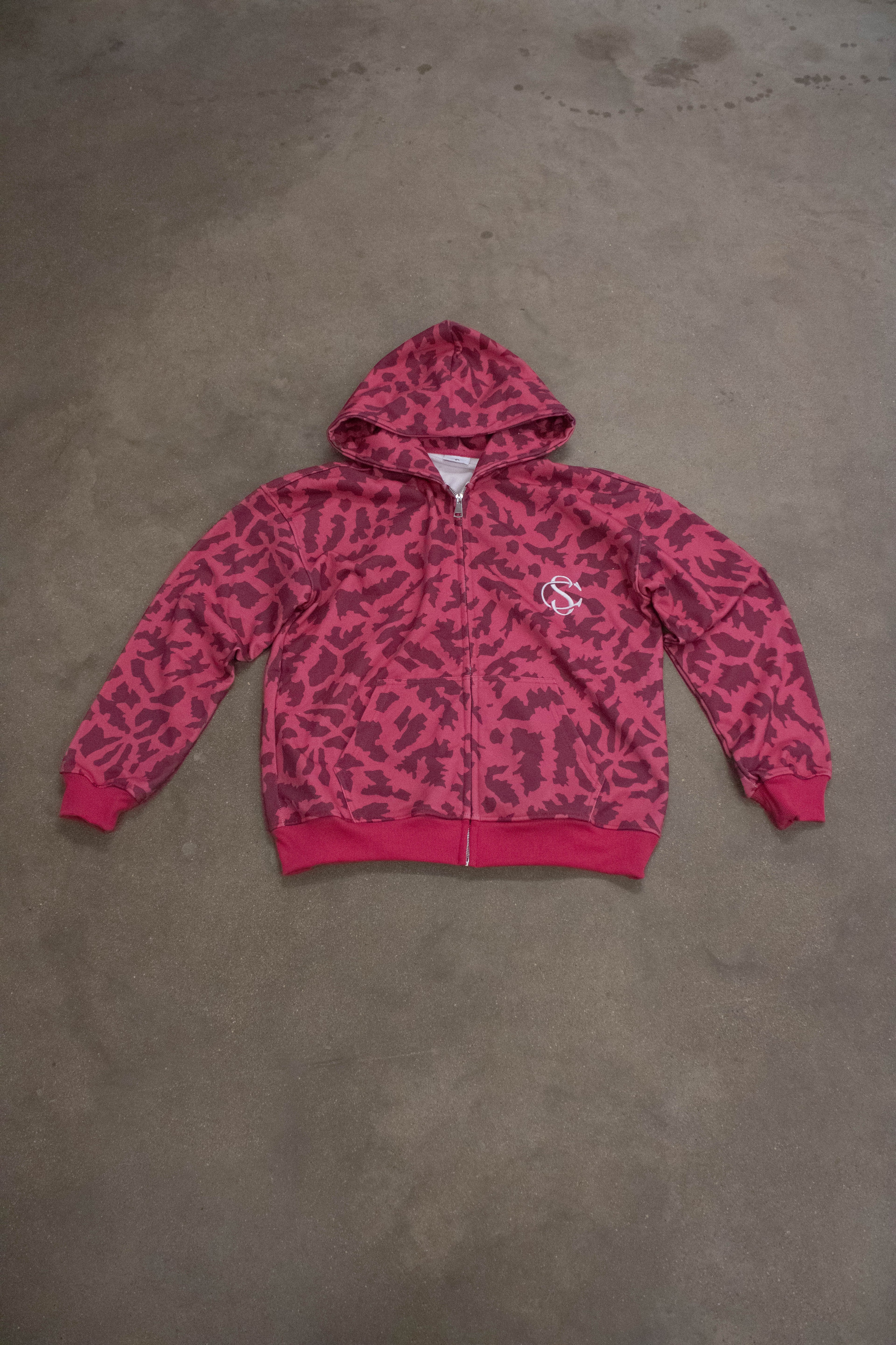 Pink Giraffe Tracksuit Hoodie