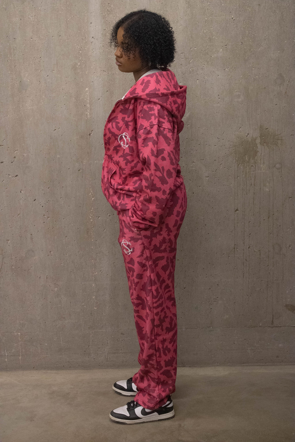 Pink Giraffe Tracksuit Pants