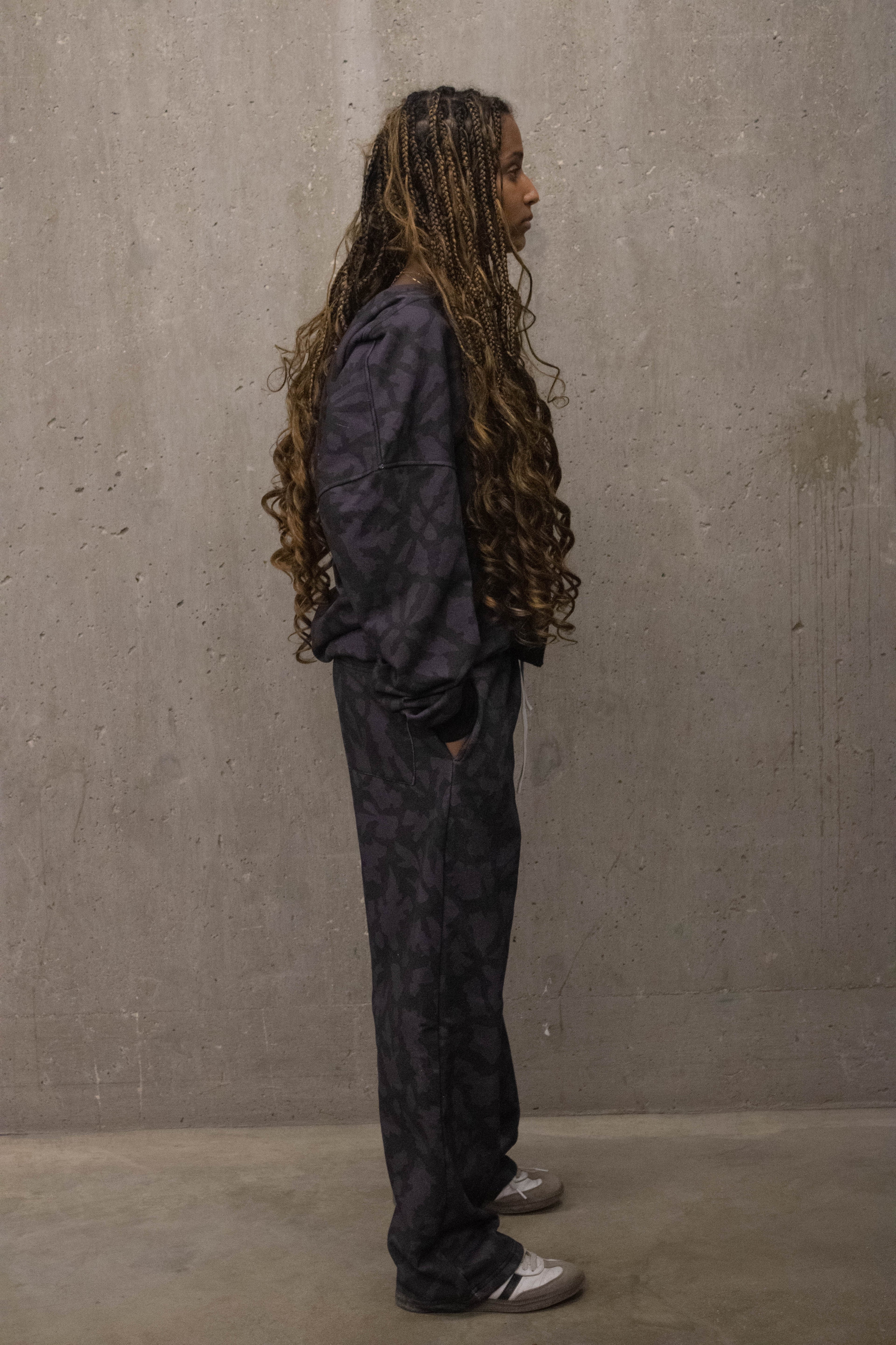 Purple Giraffe Tracksuit Hoodie